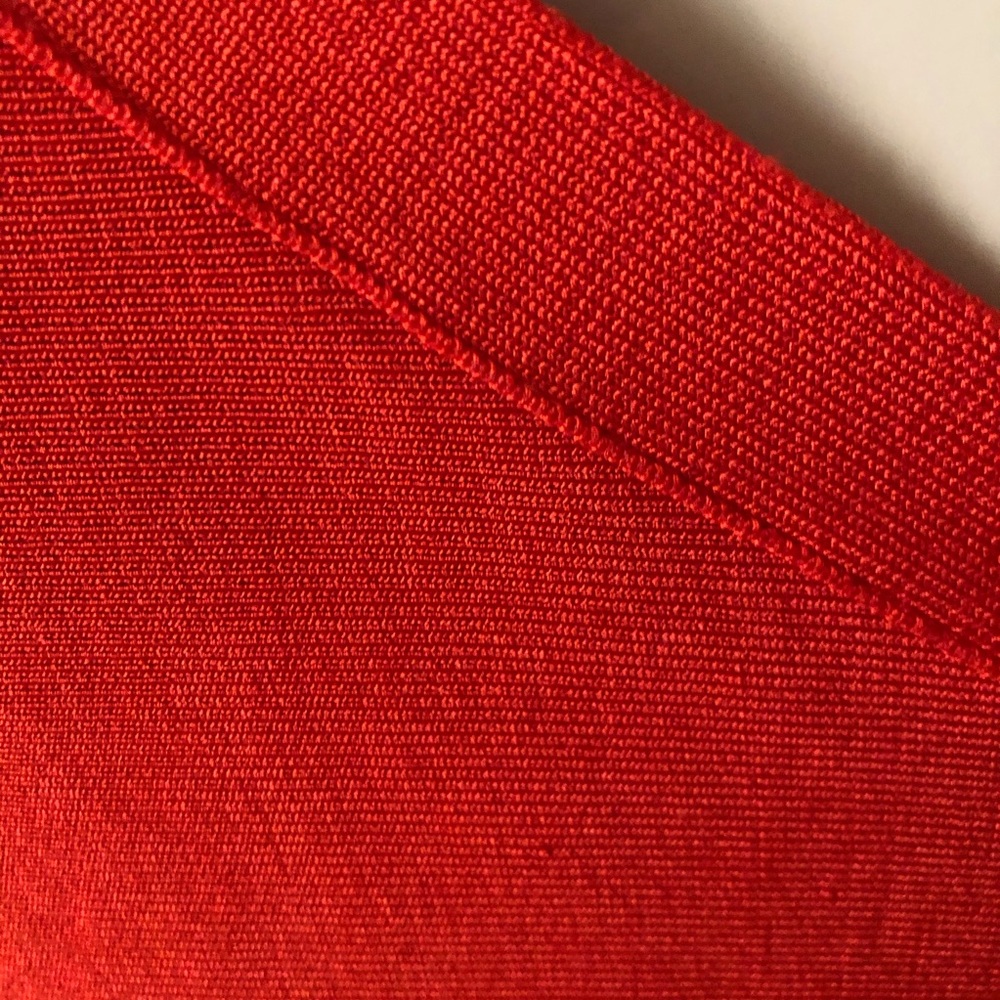 GUESS by Marciano Red One Shoulder Flare Dress - Picture 4 of 8
